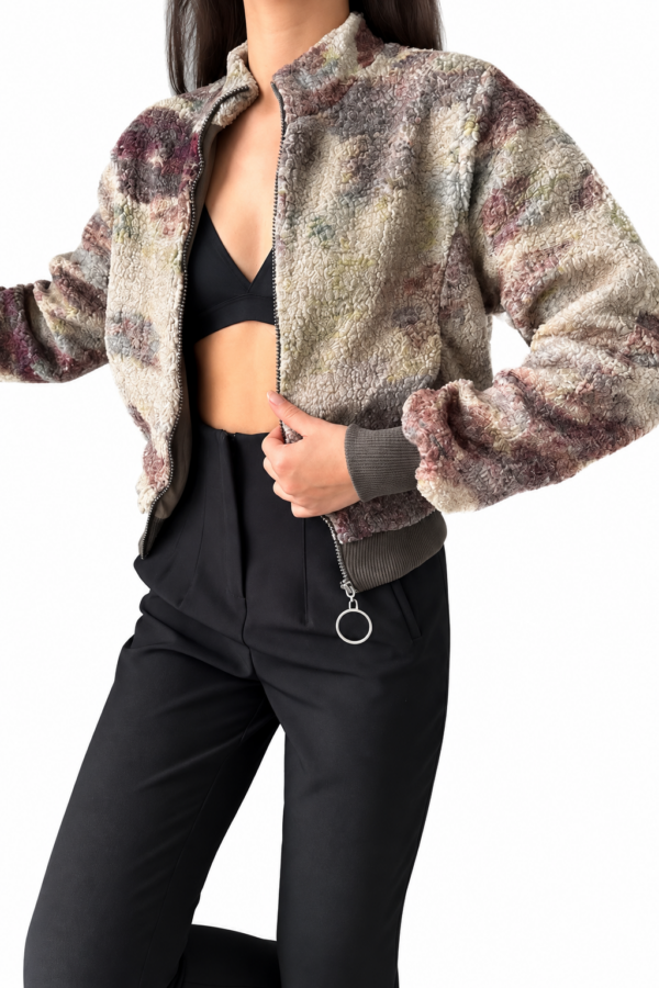 Camouflage patterned coat