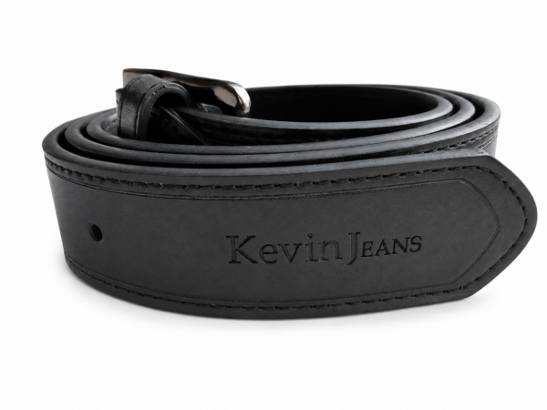 Kevin J genuine belt leather- Black