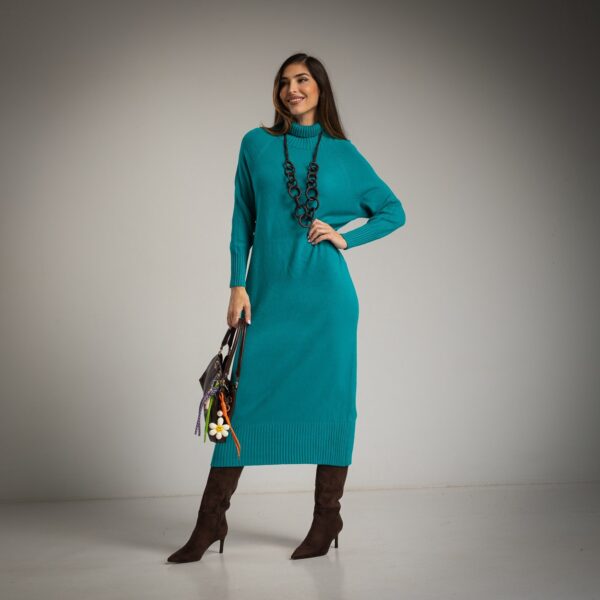 Knit Dress - Turquoise