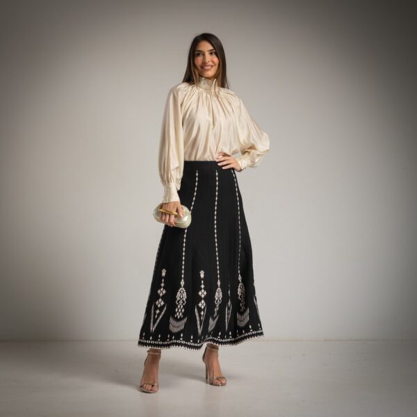 Silk effect Blouse - Beige