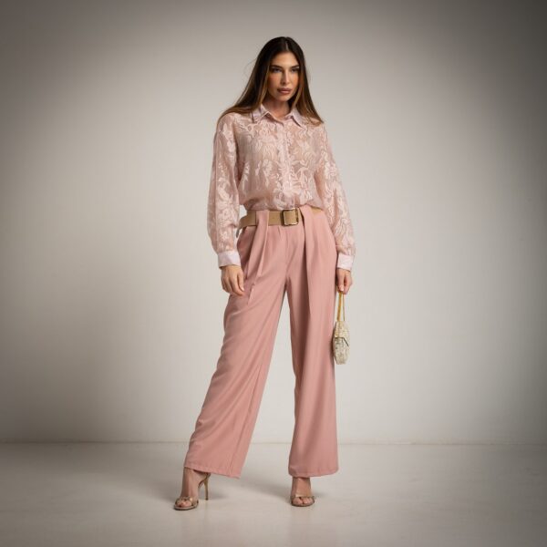 Shirt Devore Flore Embroidered
