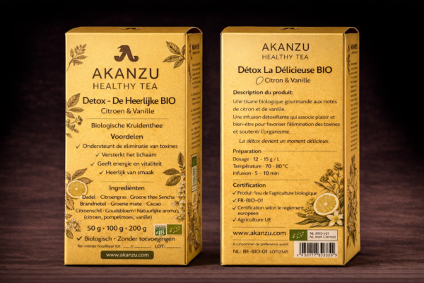 Detox Infusion(Lemon–Vanilla)–Loose Leaf 🍋🌿