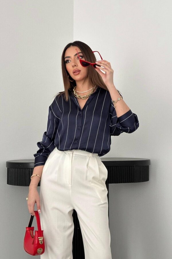 Striped Formal Buttoned Shirt