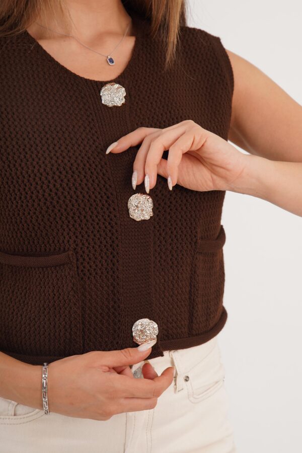Cardigan with pockets - Brouwn